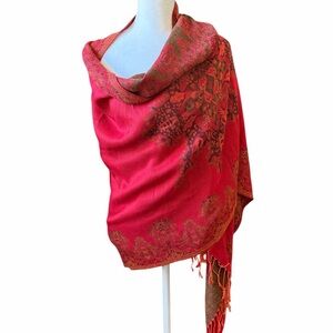 100% Pashmina and Silk Shawl